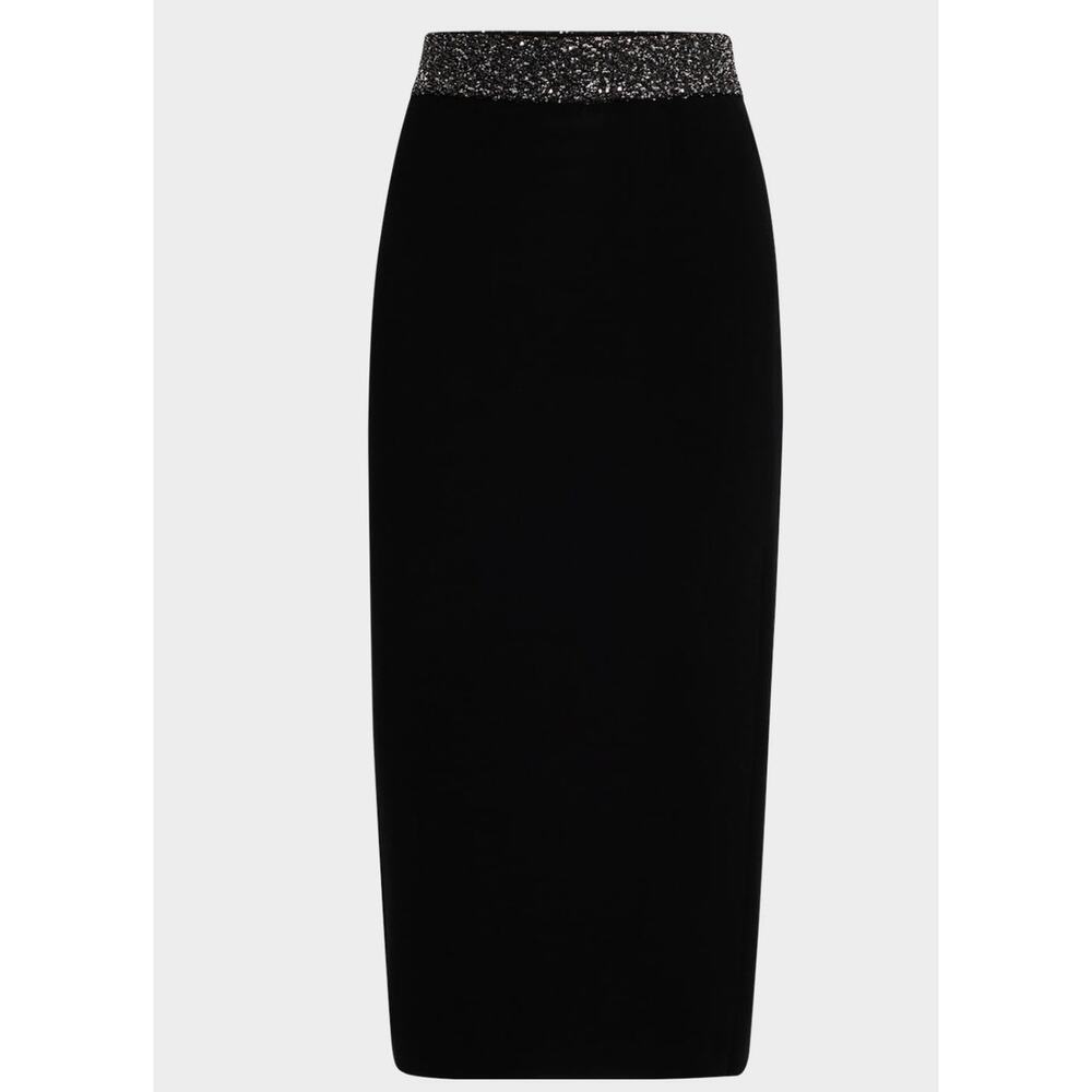 NWOT: A.L.C Embellished Midi Skirt in Black Size XS